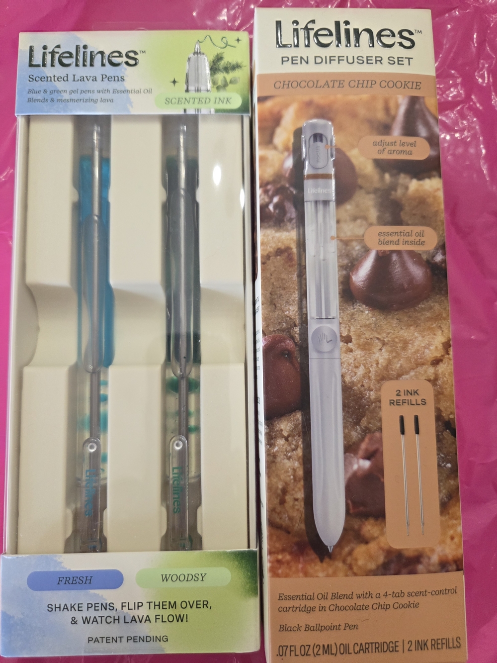 Scented Lava & Pen Diffuser Set - Blue and Gray